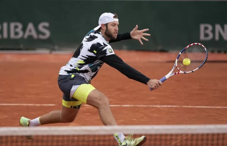 Jack Sock in action.