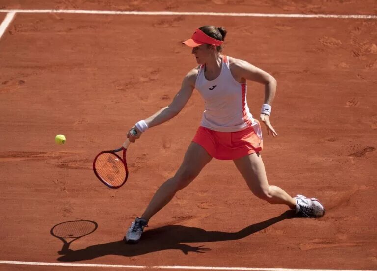 Tamara Zidansek in action ahead of the WTA Bogota Open.