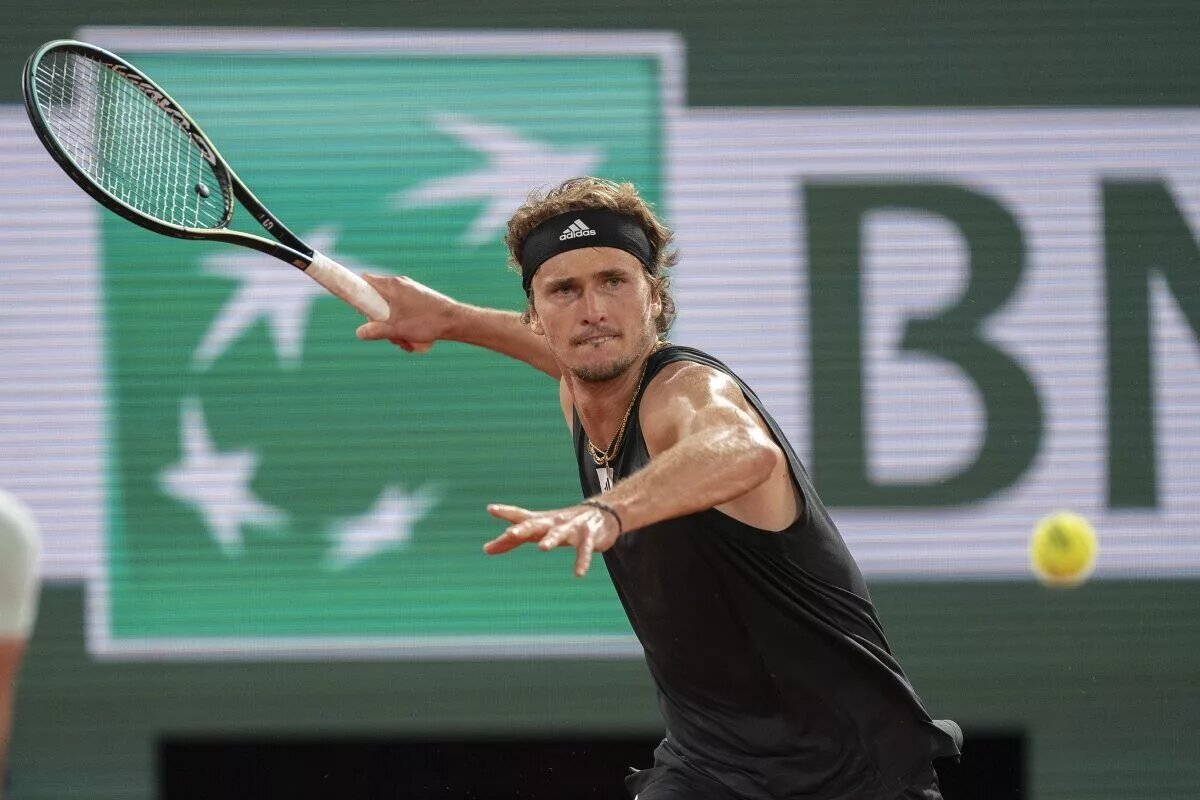 Alexander Zverev in action ahead of the ATP Madrid Open.