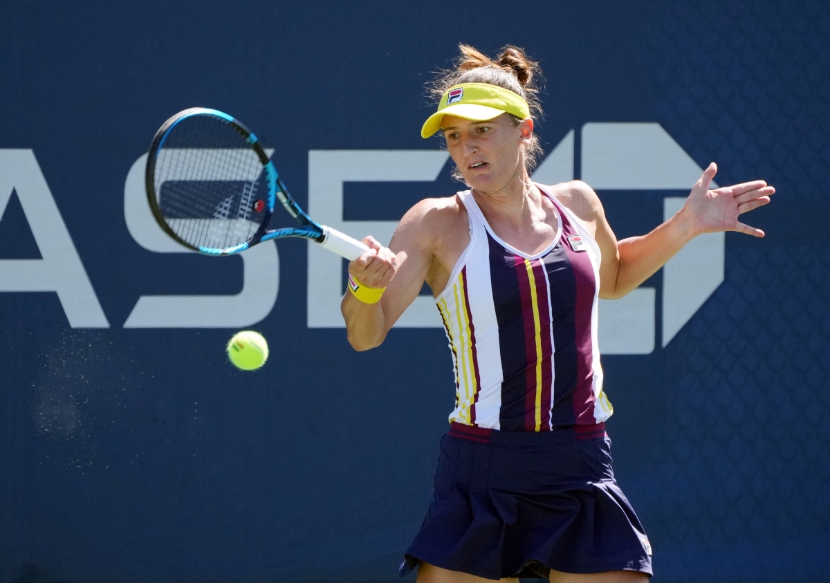 Irina-Camelia Begu in action ahead of the French Open.