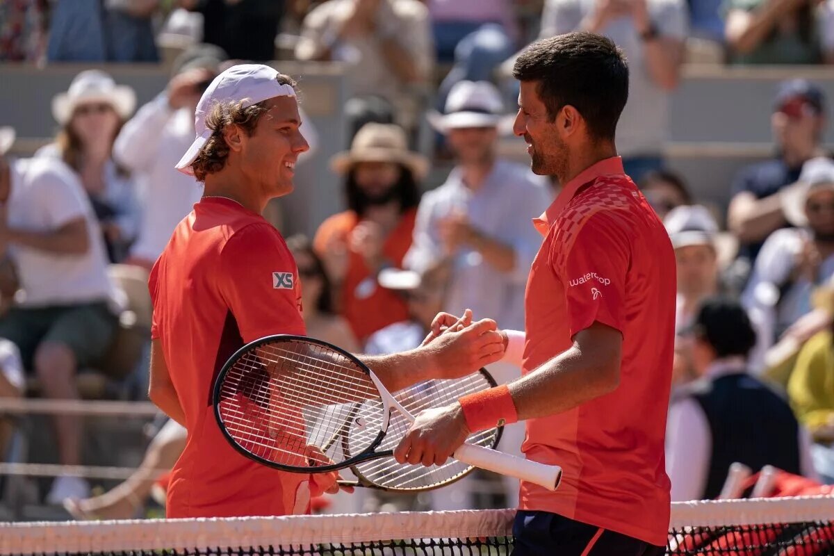 Novak Djokovic at the French Open.