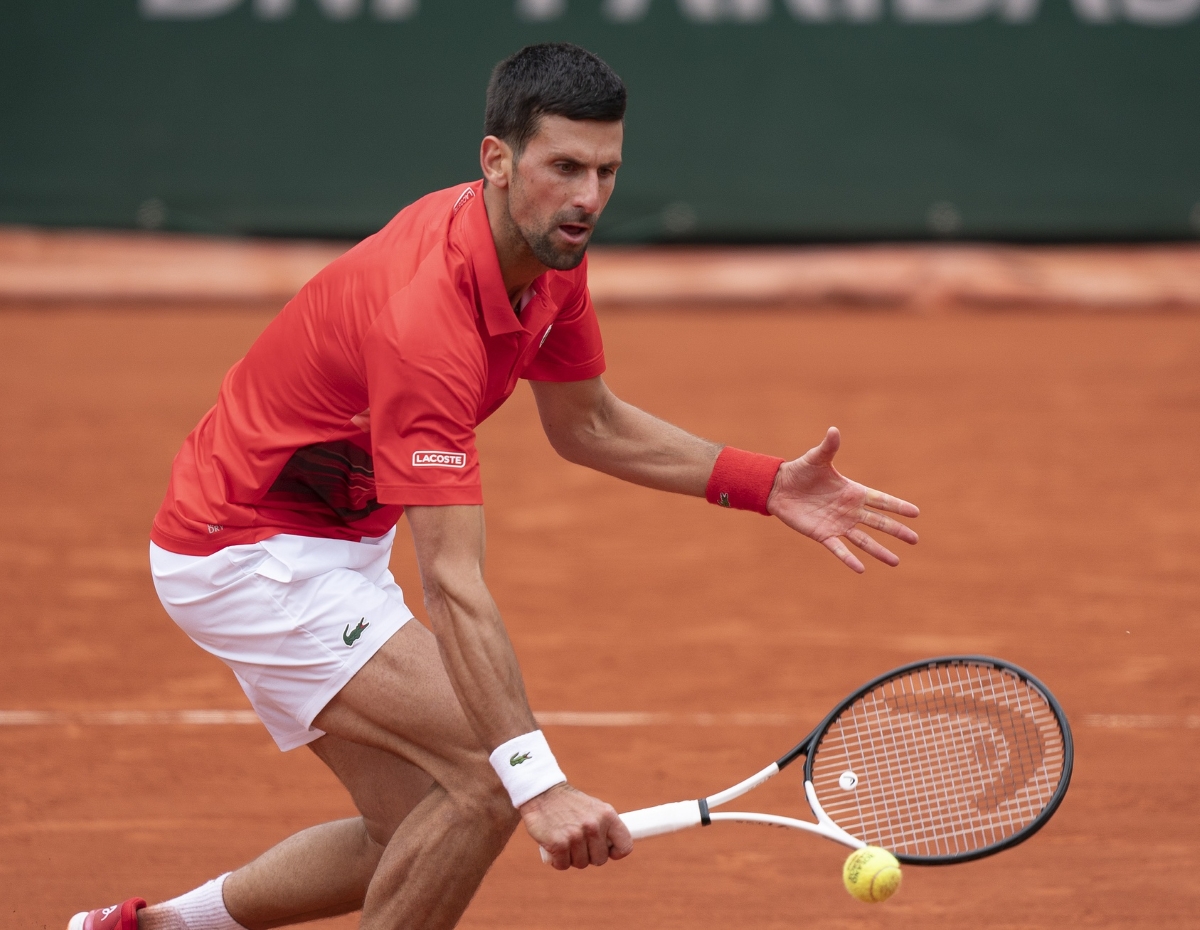 Novak Djokovic in action ahead of the ATP Rome Masters.