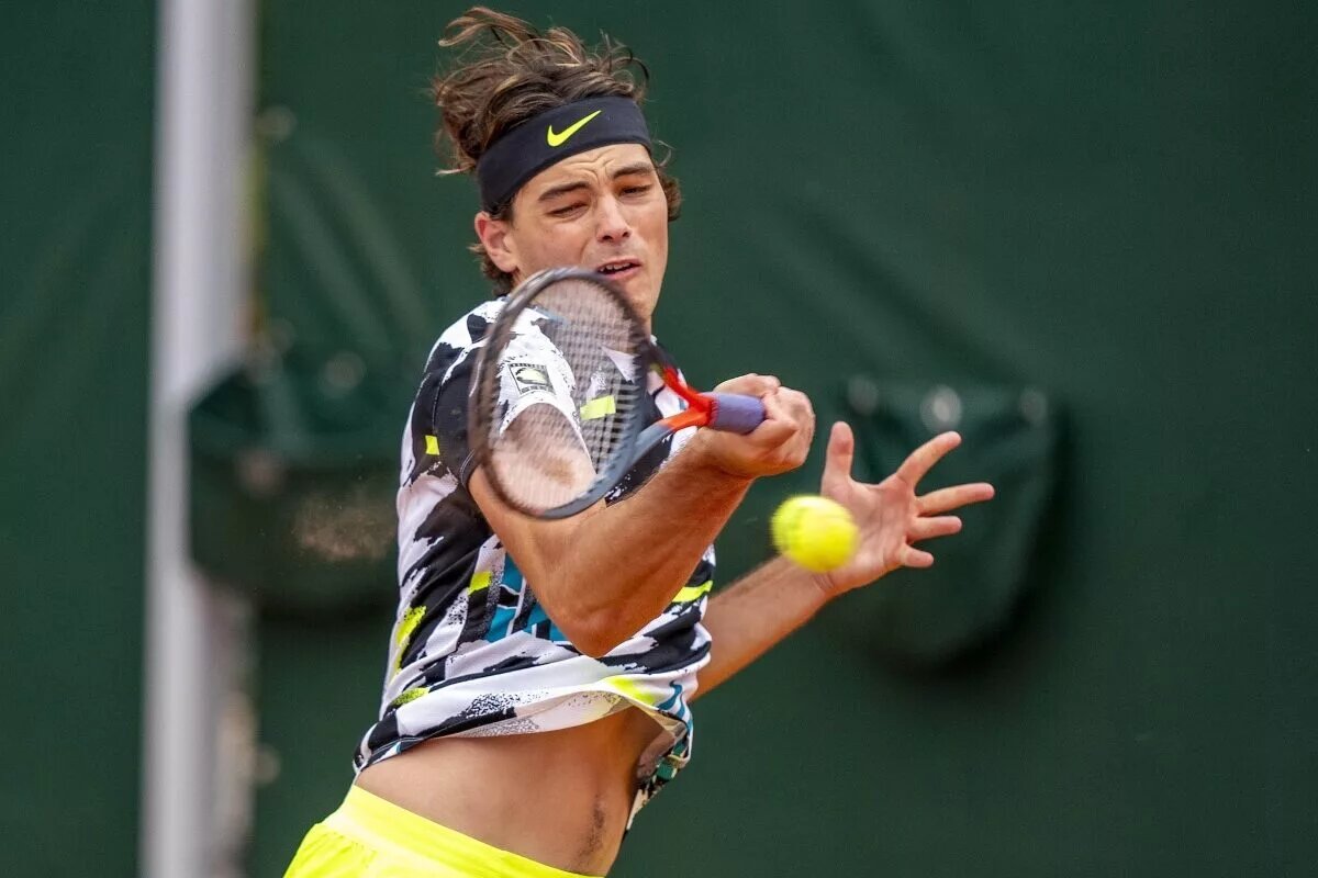 Taylor Fritz in action at the US Open.