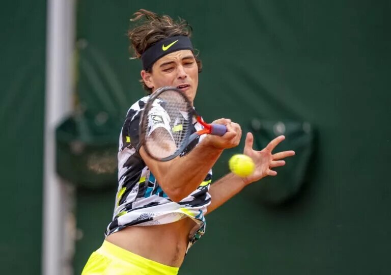 Taylor Fritz in action at the US Open.