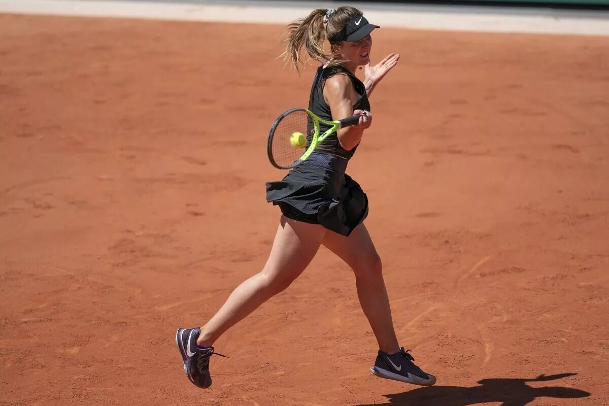 Elina Svitolina in action ahead of the WTA Strasbourg International.