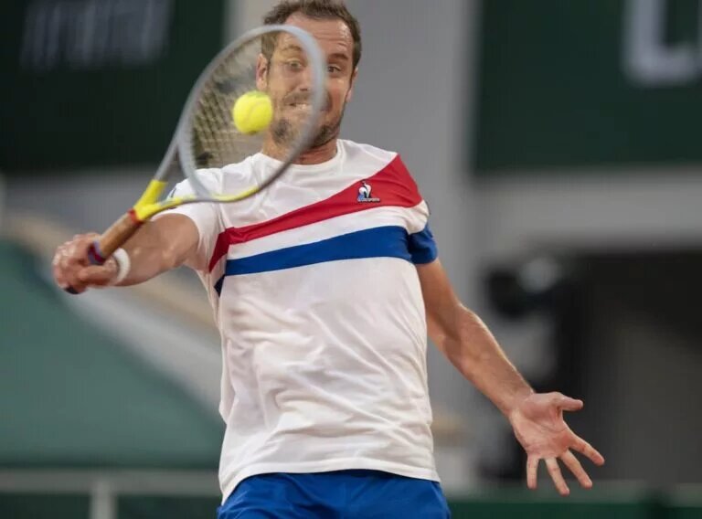 Richard Gasquet in action ahead of ATP Marseille.