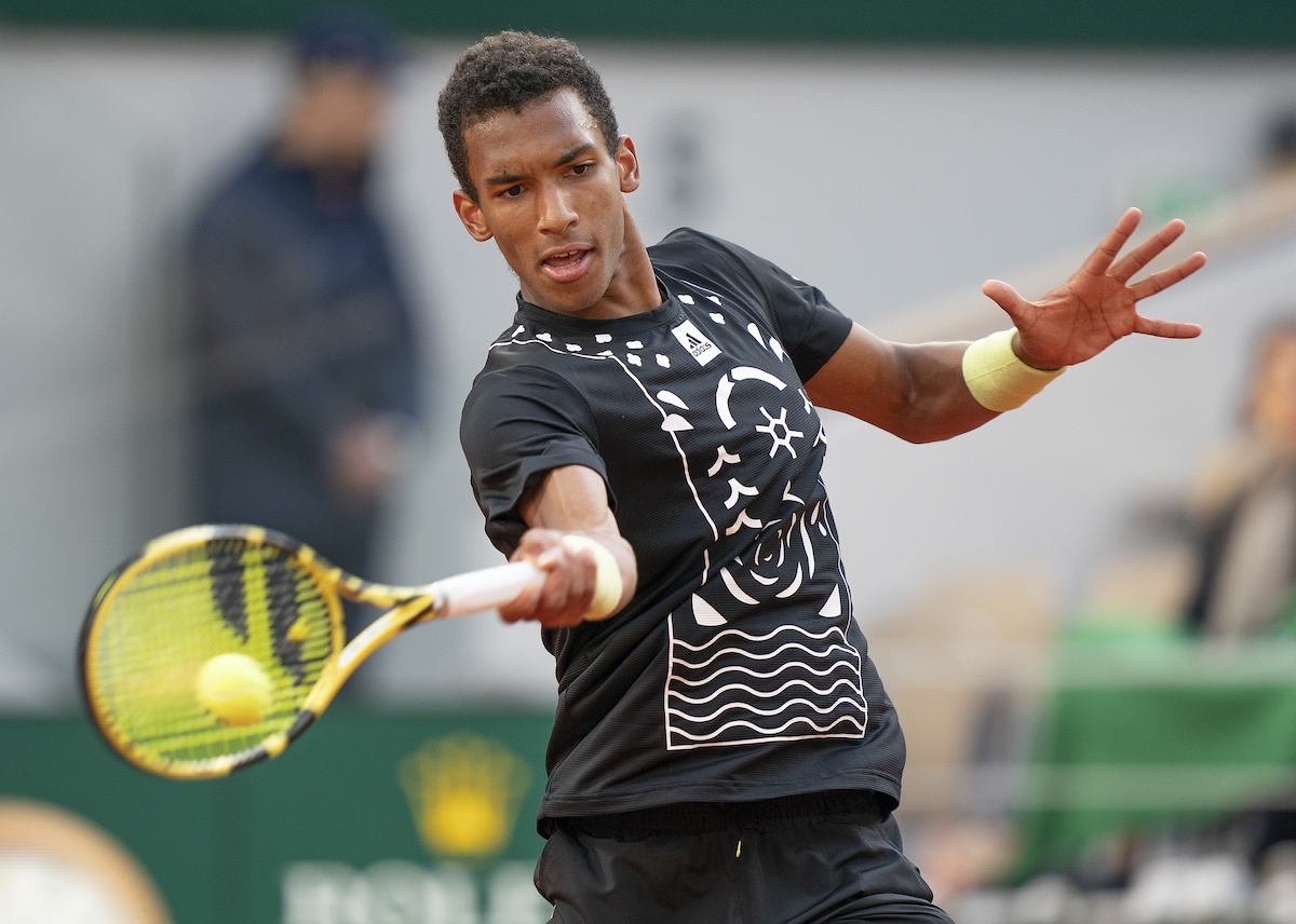 Felix Auger-Aliassime at the French Open