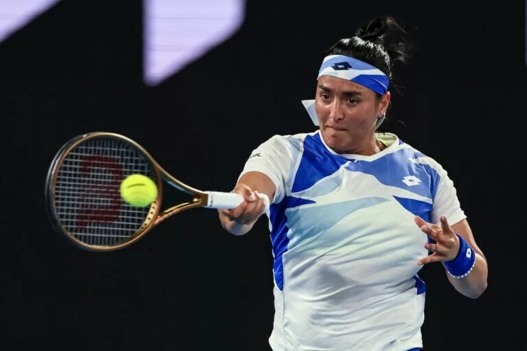 Ons Jabeur in action ahead of the WTA Nottingham Open,