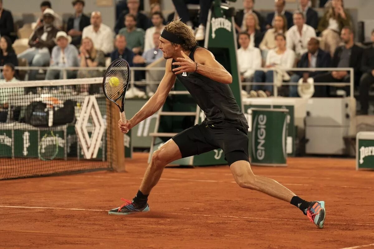Alexander Zverev in action ahead of the ATP Munich Open.