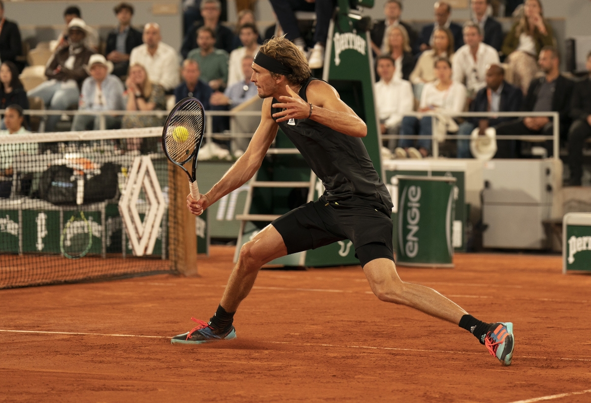 Alexander Zverev in action ahead of the ATP Geneva Open.