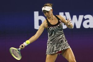 WTA Birmingham Classic finalist Barbora Krejcikova in action.