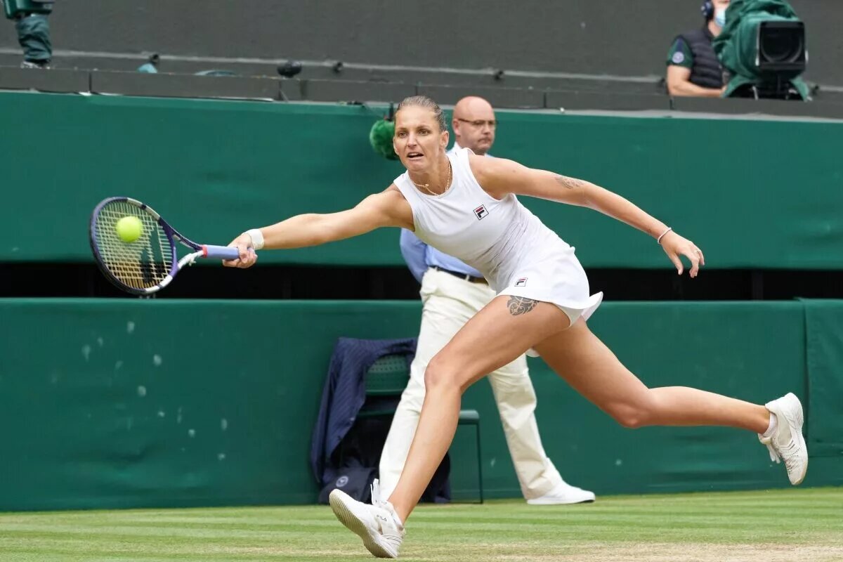 Karolina Pliskova in action ahead of the WTA Berlin Open.