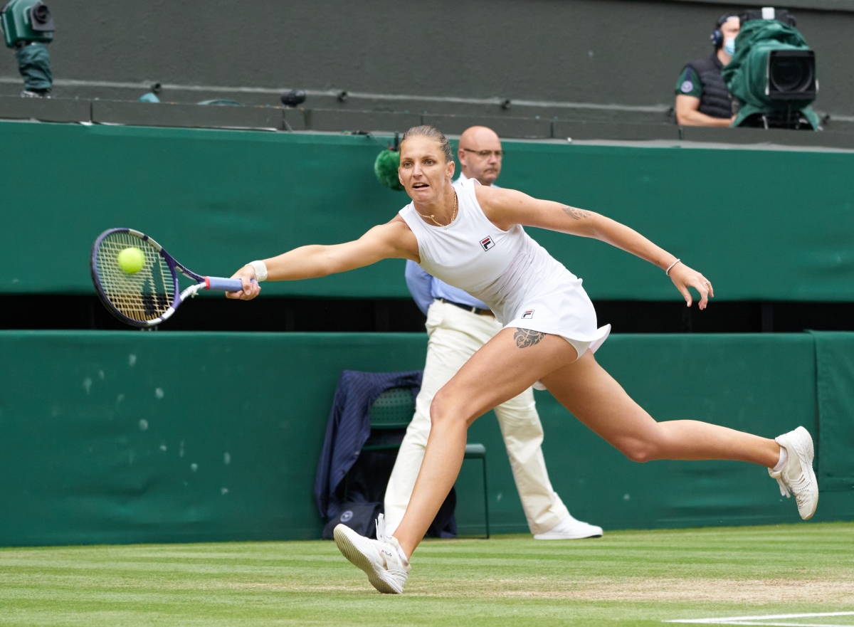 Karolina Pliskova in action ahead of the WTA Berlin Open.