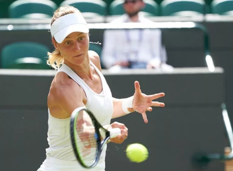 Liudmila Samsonova, a quarterfinalist at the WTA Den Bosch Open.