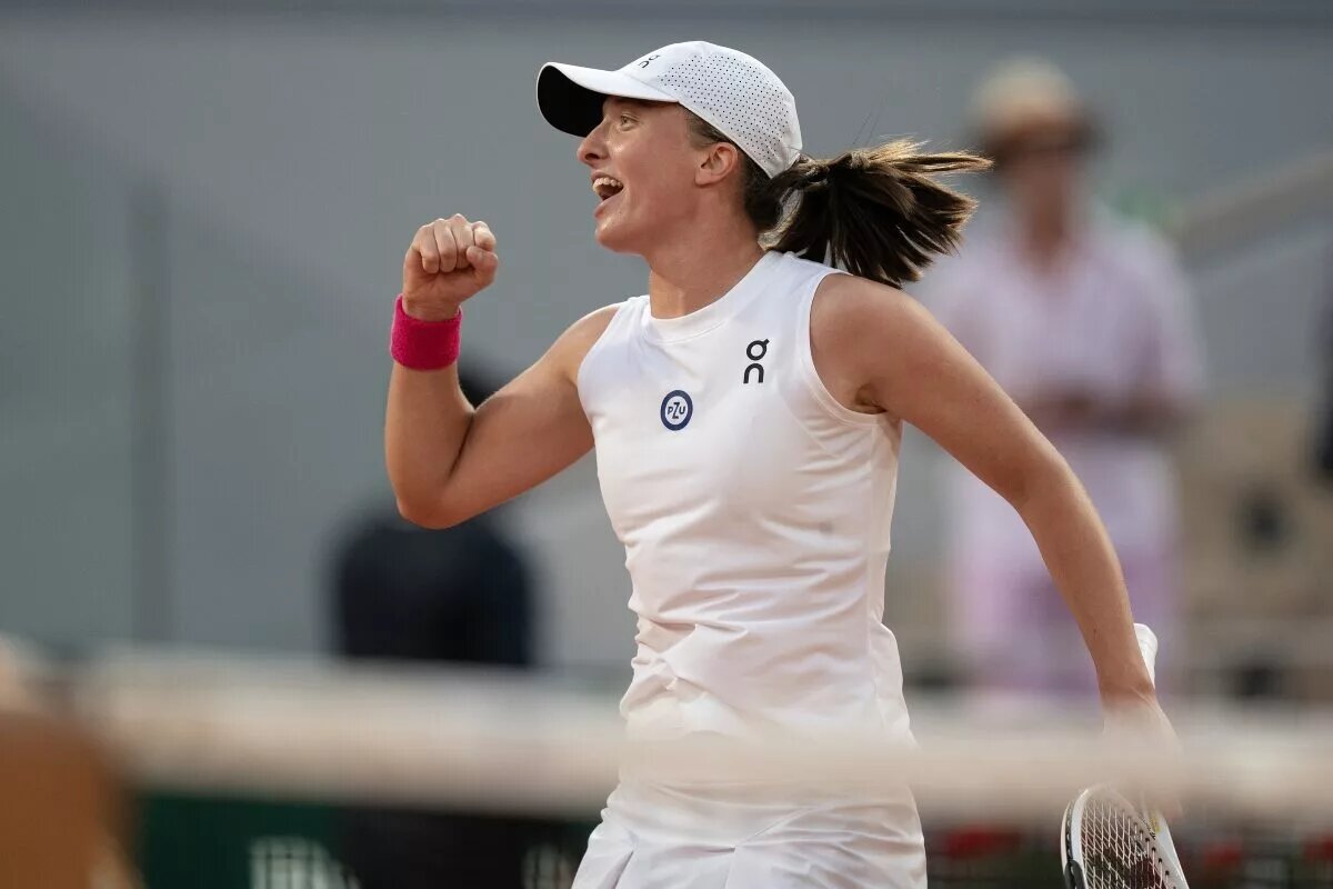 Iga Swiatek at the French Open.