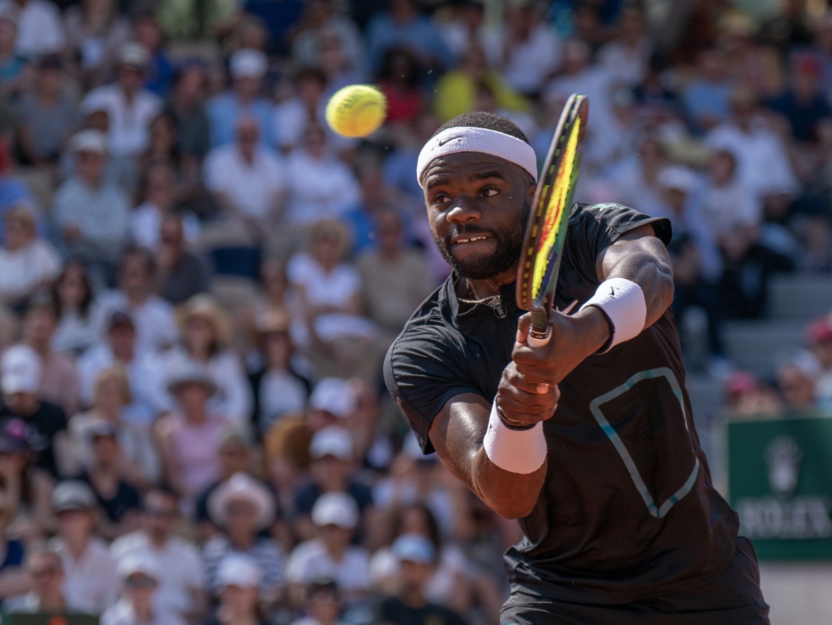 Frances Tiafoe in action.