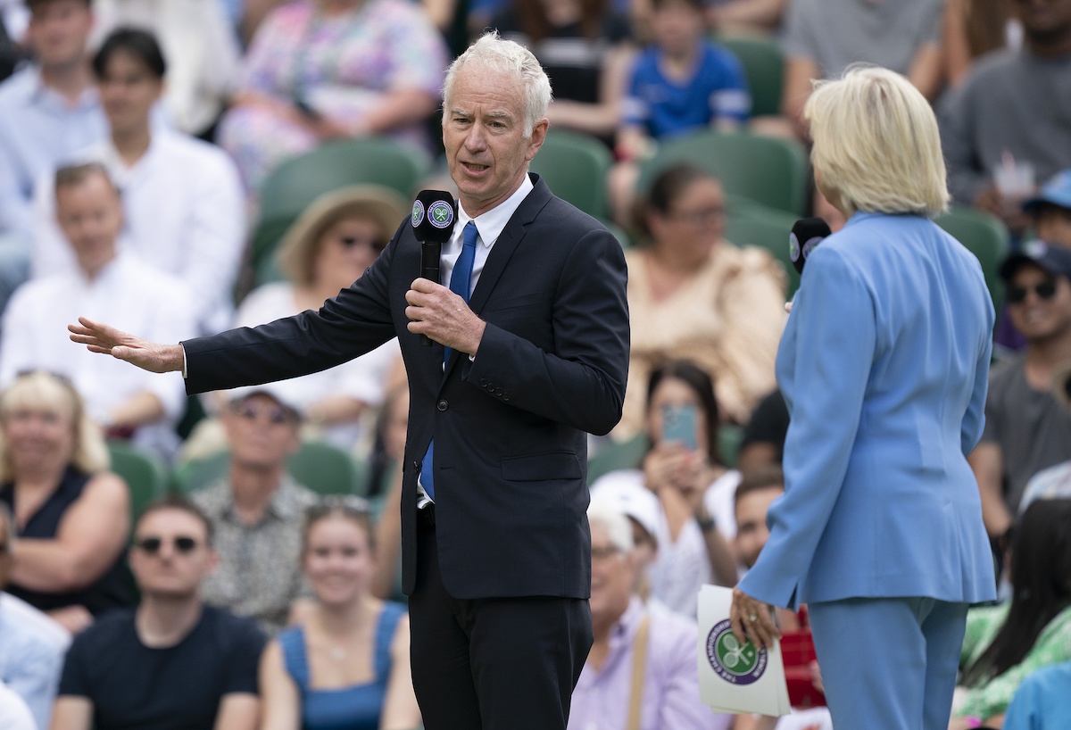 John McEnroe at Wimbledon