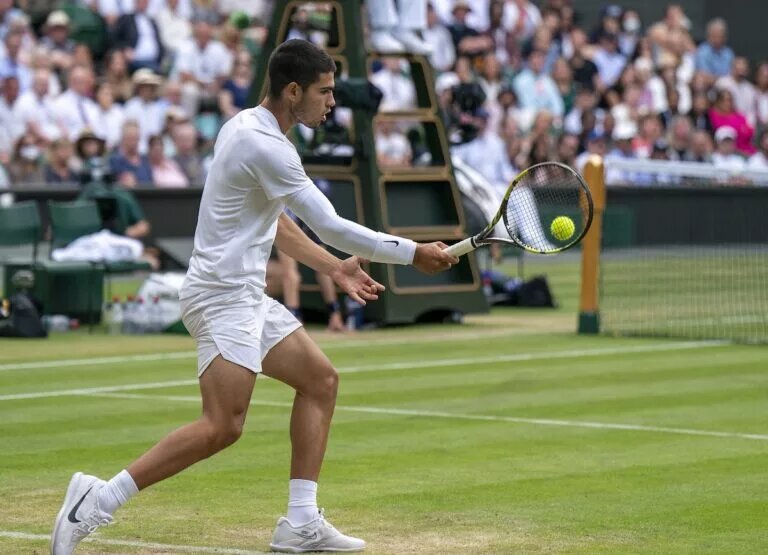 Carlos Alcaraz at Wimbledon.