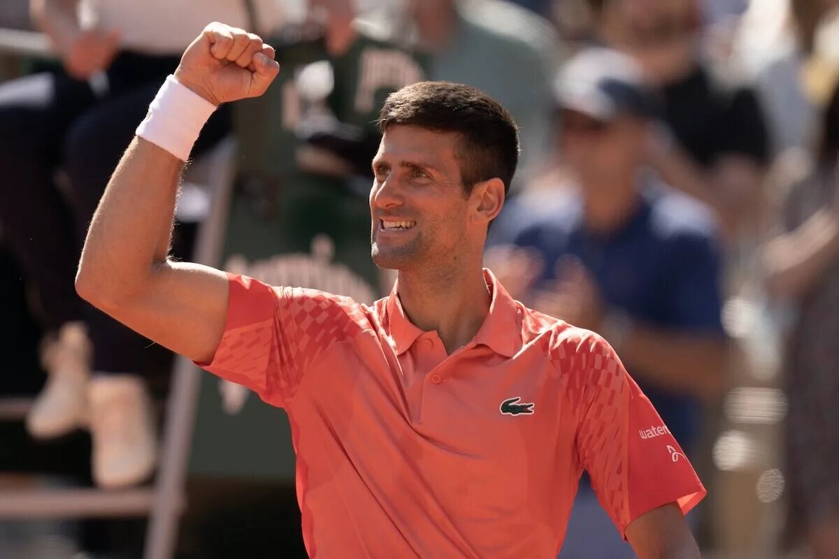 Novak Djokovic at the French Open
