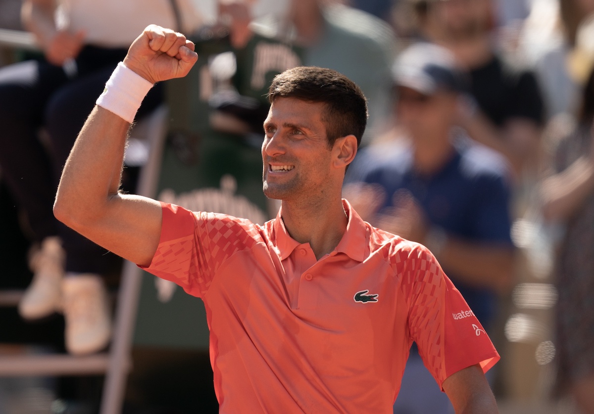 Novak Djokovic at the French Open