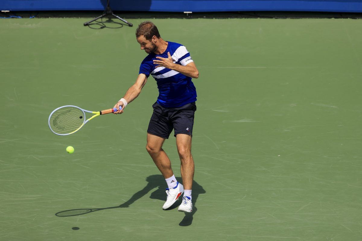 Richard Gasquet in action ahead of the ATP Marseille Open.