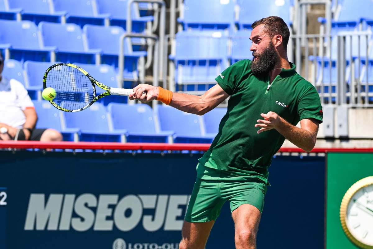 Benoit Paire, a champion on the ATP Challenger Tour, in action.