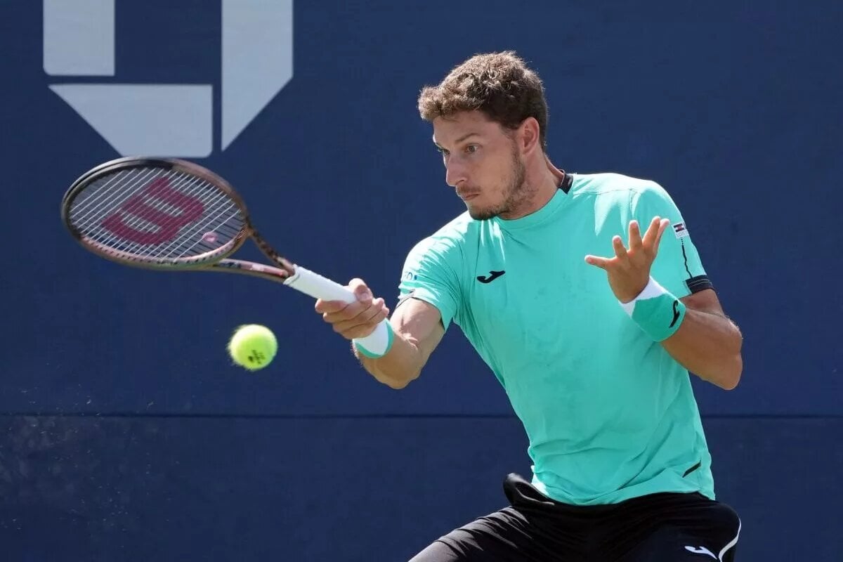 Pablo Carreno Busta in action ahead of ATP Toronto.