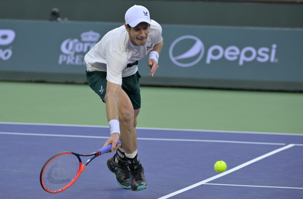 Andy Murray în acțiune înainte de ATP Washington Open.