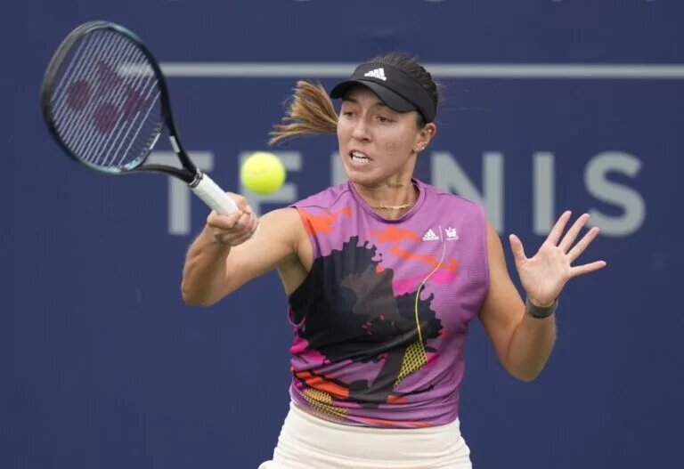 Jessica Pegula in action ahead of the WTA Washington Open.