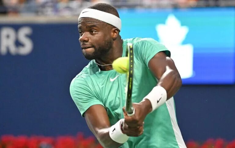 Frances Tiafoe in action ahead of the ATP Acapulco.