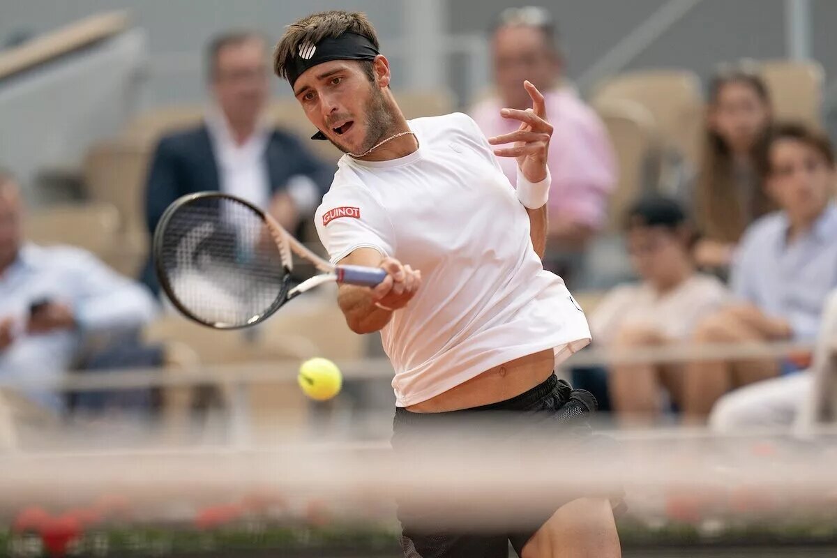 Tomas Etcheverry ahead of ATP Buenos Aires.