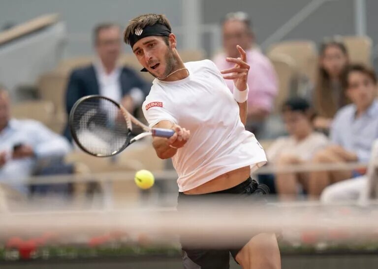 Tomas Etcheverry ahead of ATP Buenos Aires.