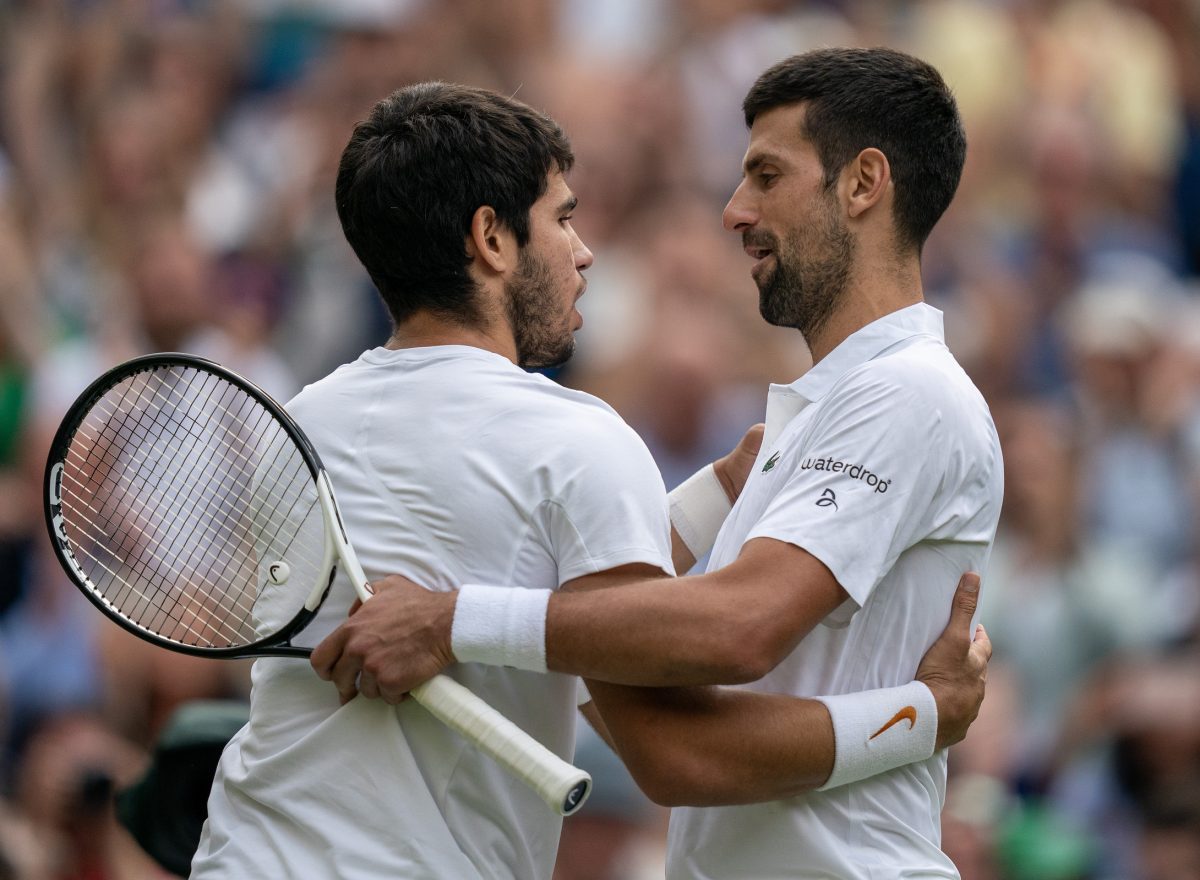 Carlos Alcaraz and Novak Djokovic Wimbledon