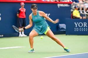 Jessica Pegula in action ahead of the US Open.