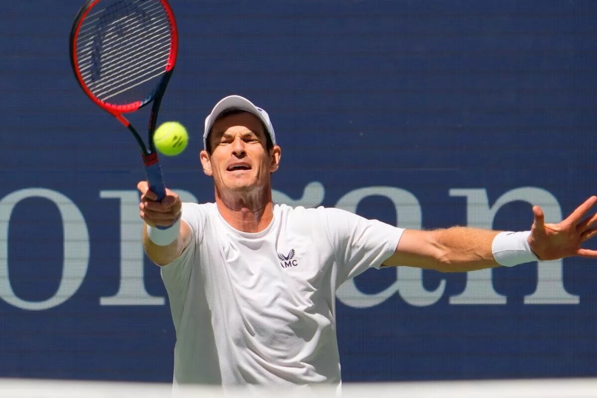 Andy Murray in action ahead of Wimbledon.