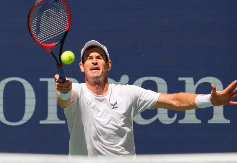 Andy Murray in action ahead of Wimbledon.