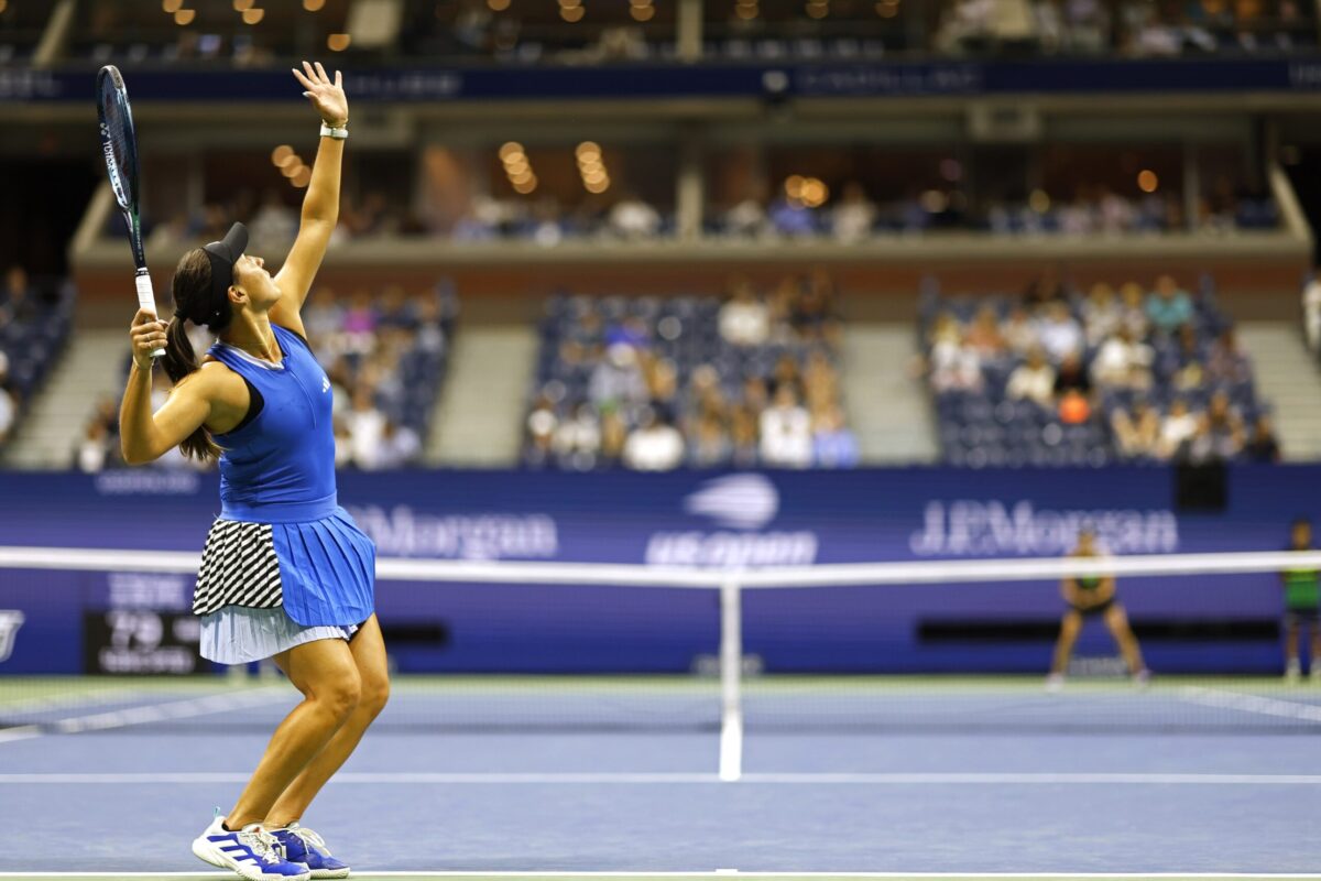 Jessica Pegula in action at the US Open.