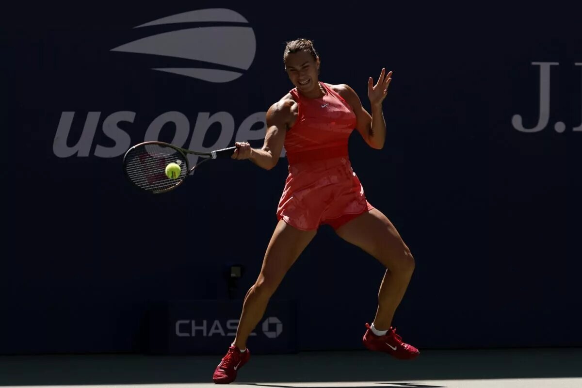Aryna Sabalenka in action at the US Open.