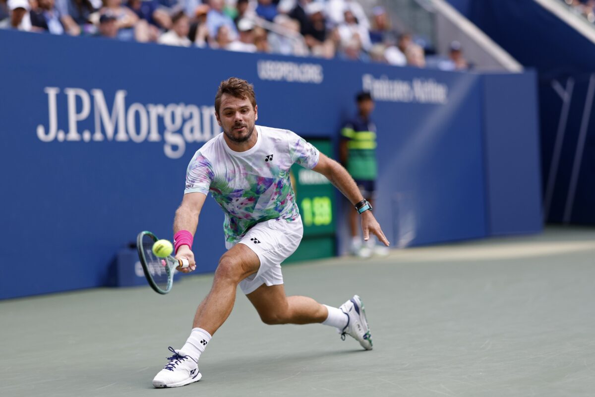 Stan Wawrinka in action ahead of the ATP Basel Open.