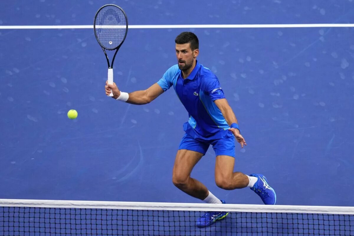 Novak Djokovic in action ahead of the Australian Open.