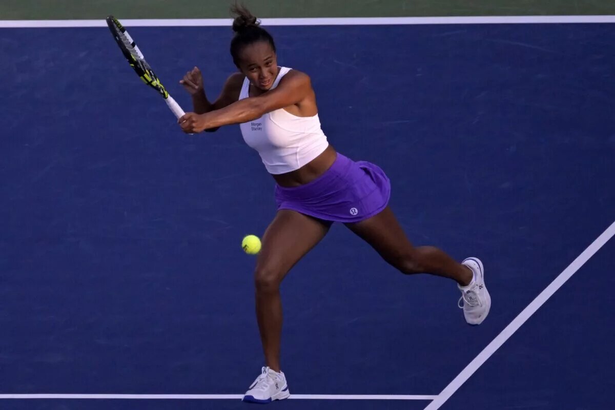 Leylah Fernandez in action ahead of the WTA Hong Kong Open.
