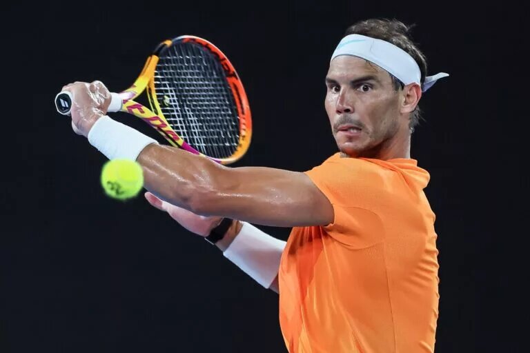 Rafael Nadal at the Australian Open.