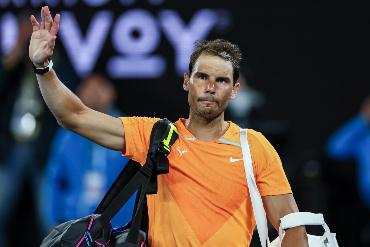Rafael Nadal after defeat at the 2024 Australian Open.