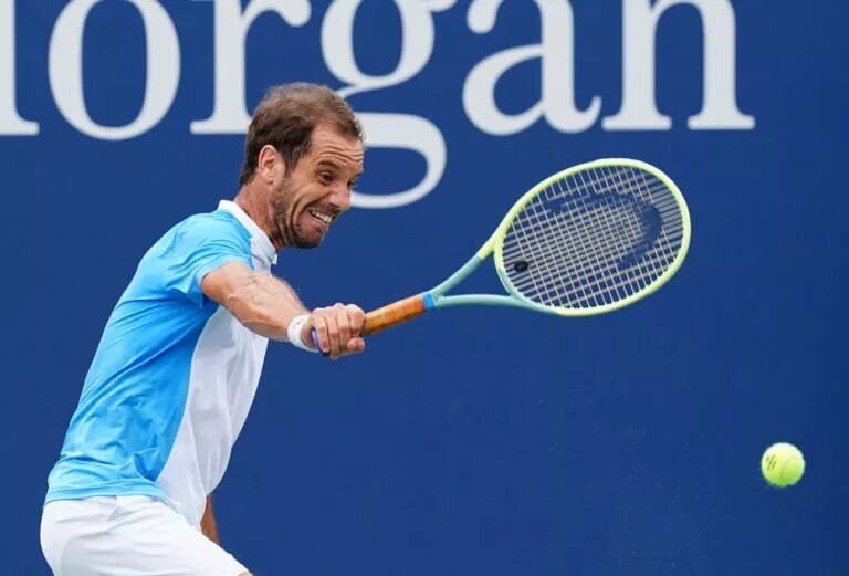 Richard Gasquet in action ahead of the ATP Metz Open.