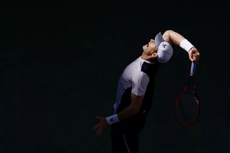 Andy Murray in action ahead of the Australian Open.