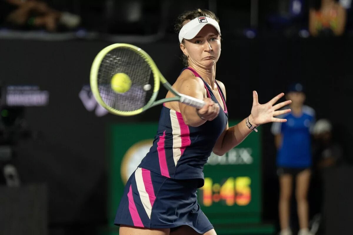 Barbora Krejcikova has in action ahead of WTA Cincinnati.