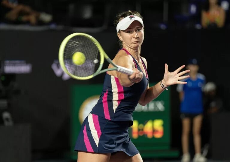 Barbora Krejcikova has in action ahead of WTA Cincinnati.