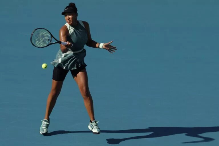 Naomi Osaka in action ahead of the Australian Open.