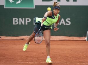 Naomi Osaka in action ahead of the French Open.