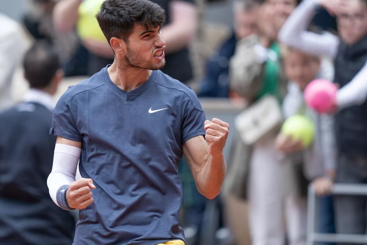 Carlos Alcaraz at the French Open.